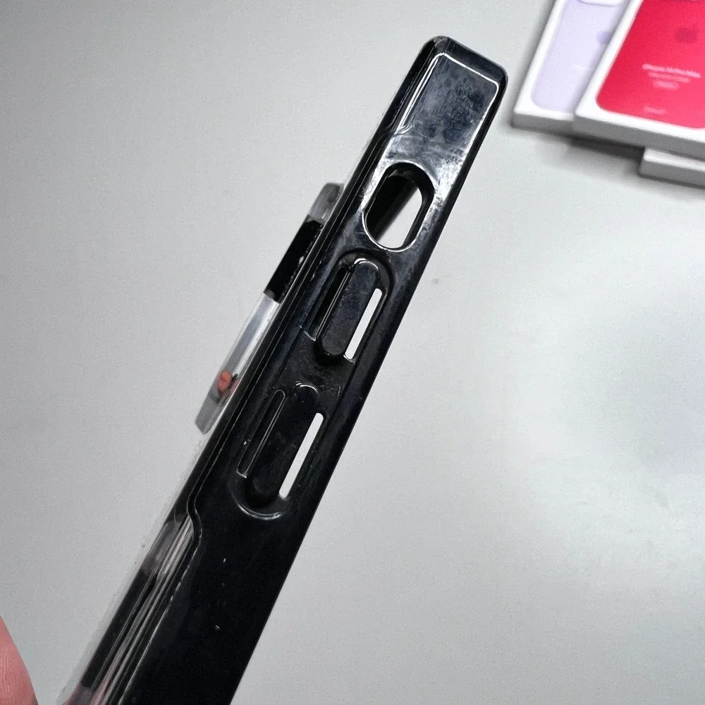 Kate Spade iPhone 14‎ Pro Max Case Leopard Print MagSafe Clear Black Grey